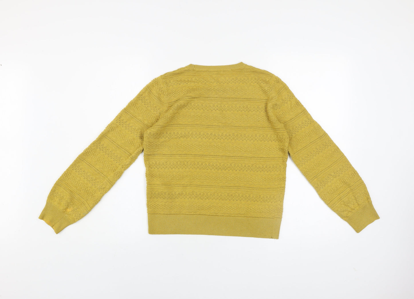 Womens UK Size 12 Warehouse Yellow Pullover Jumper