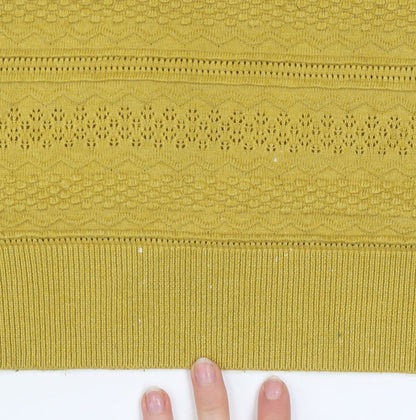 Womens UK Size 12 Warehouse Yellow Pullover Jumper