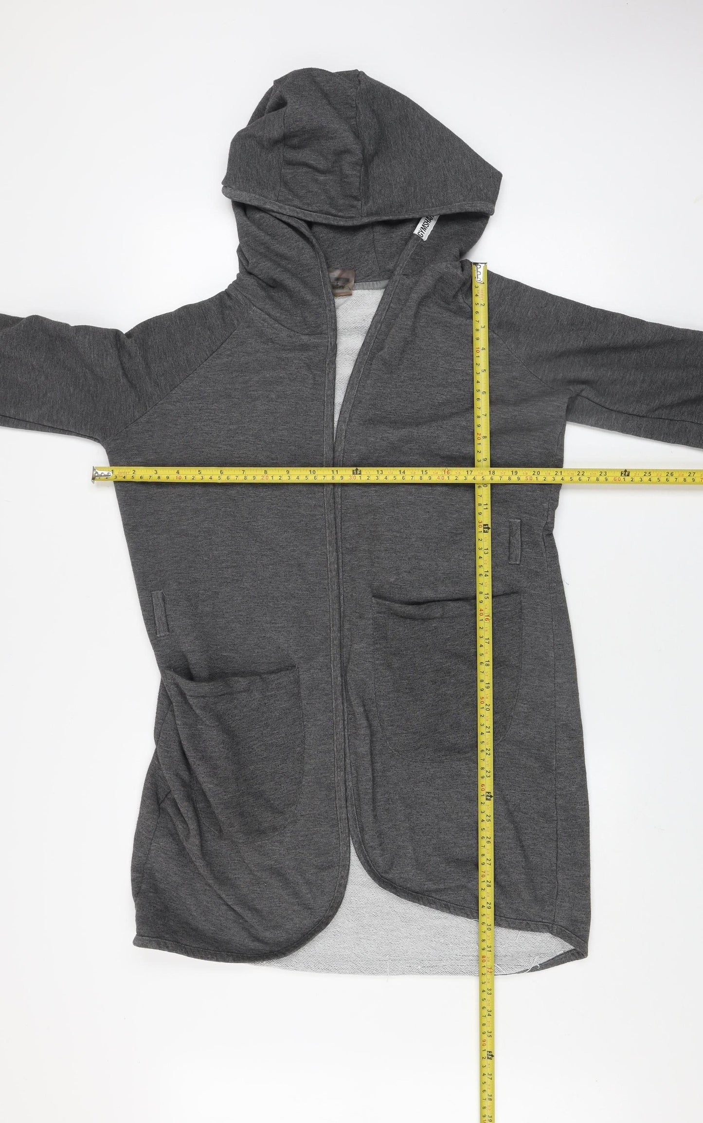 Womens UK Size S Gymshark Grey Cardigan Jumper
