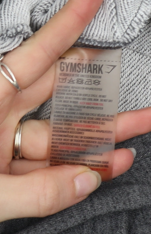 Womens UK Size S Gymshark Grey Cardigan Jumper