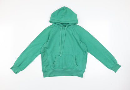 Dunnes Women Green Size 12 Pullover Hoodie with Kangaroo Pocket