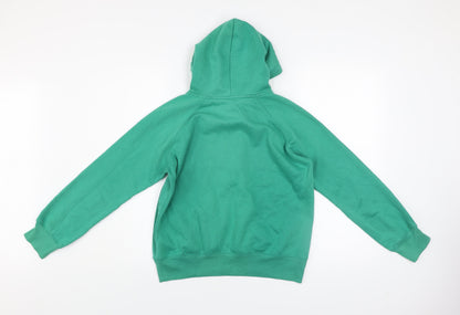 Dunnes Women Green Size 12 Pullover Hoodie with Kangaroo Pocket