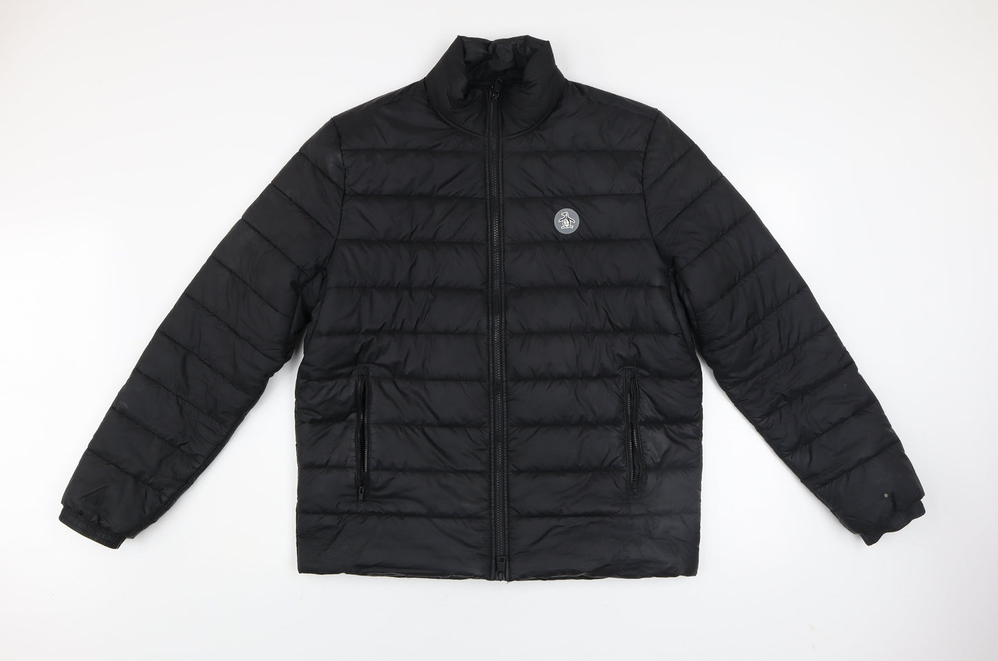 Mens UK Size M Original Penguin Black Puffer Jacket