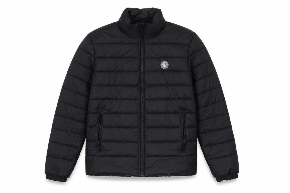 Mens UK Size M Original Penguin Black Puffer Jacket