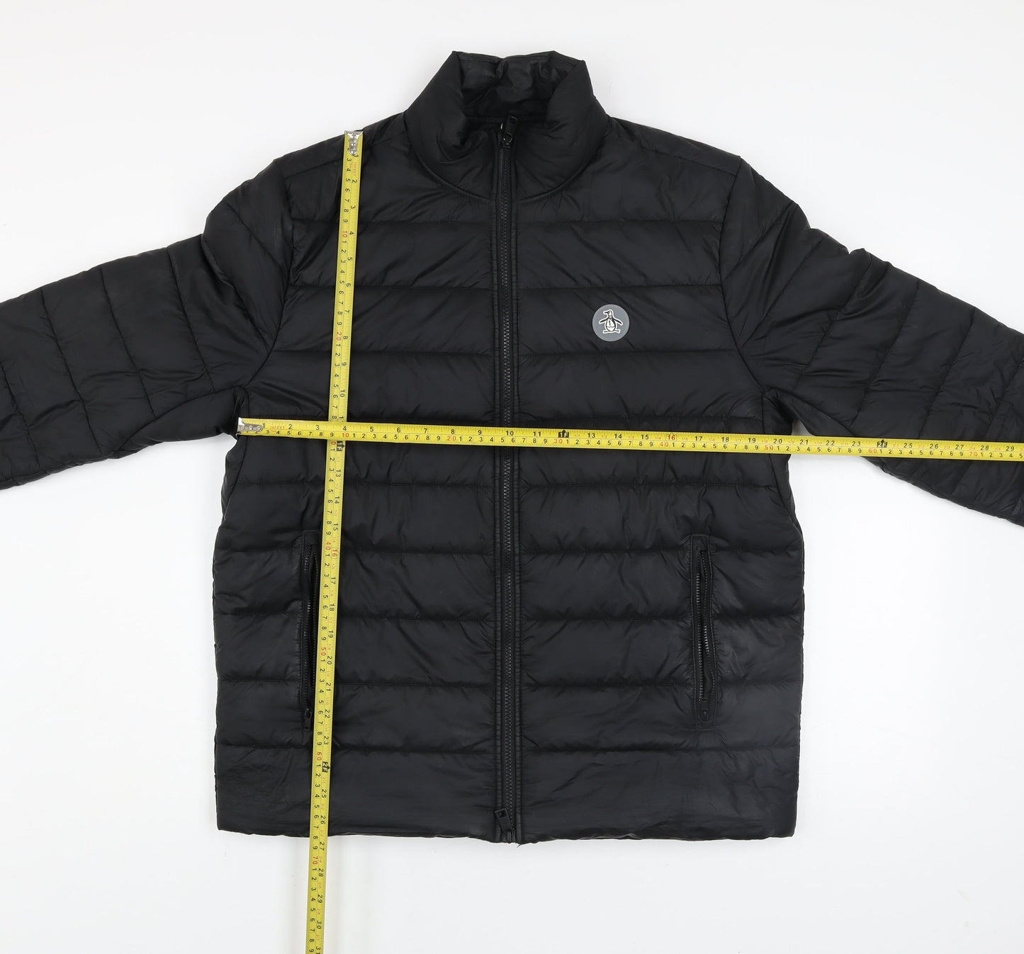 Mens UK Size M Original Penguin Black Puffer Jacket