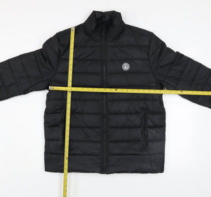 Mens UK Size M Original Penguin Black Puffer Jacket