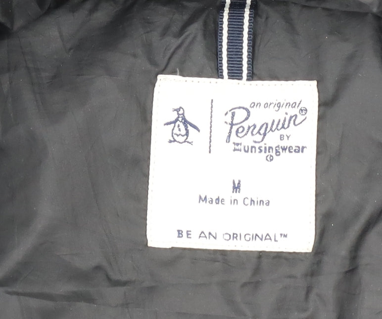 Mens UK Size M Original Penguin Black Puffer Jacket