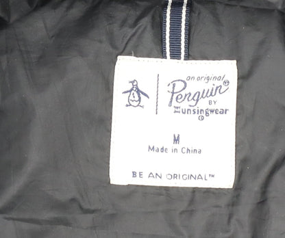 Mens UK Size M Original Penguin Black Puffer Jacket