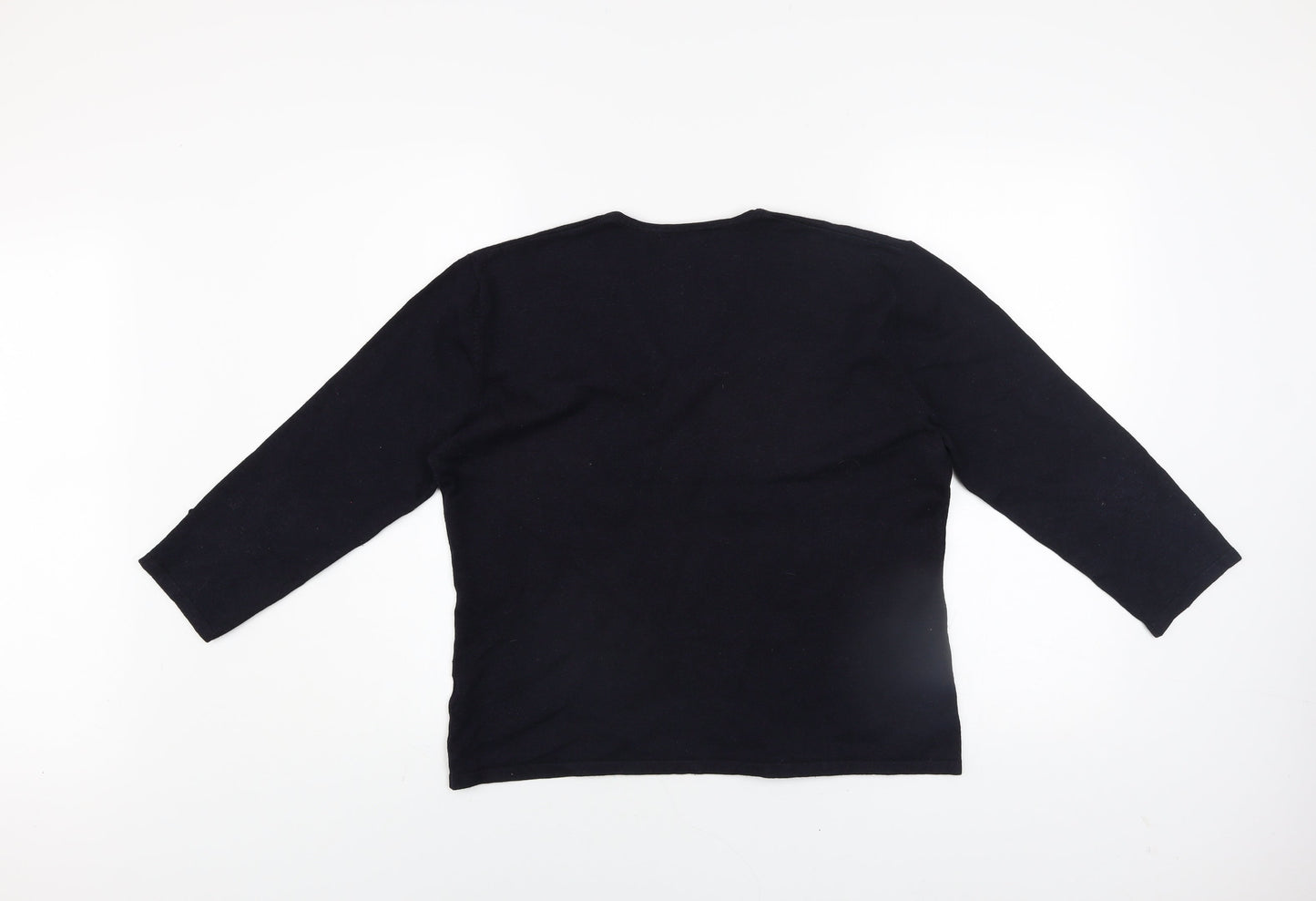 Womens UK Size 16 Viz-A-Viz Black Pullover Jumper