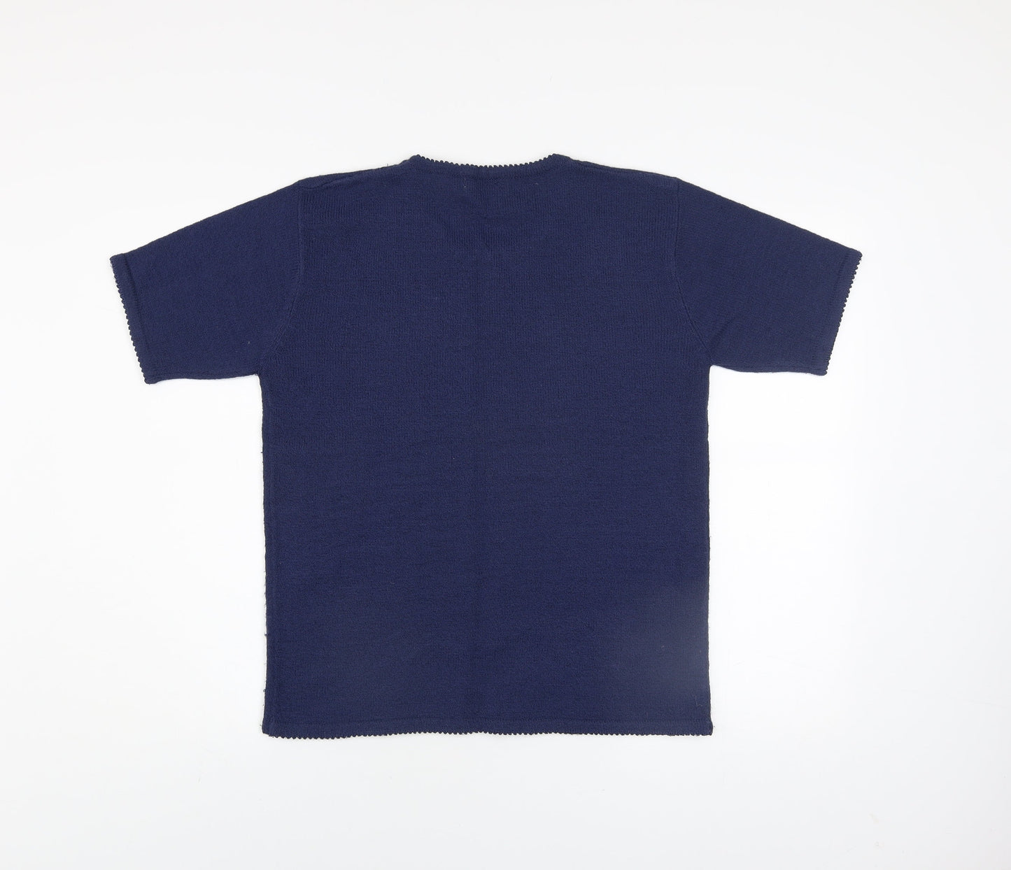 Womens UK Size S Bonmarché Blue Basic T-Shirt