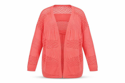 Womens UK Size M Peacocks Pink Cardigan Jumper