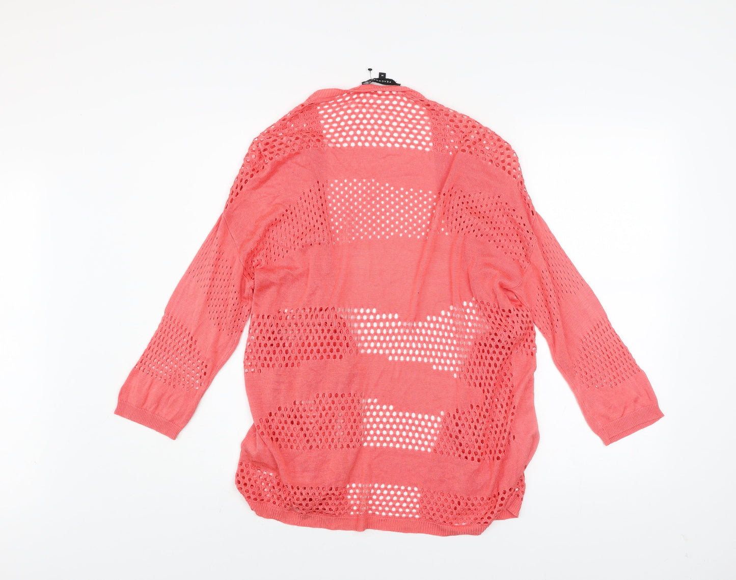 Womens UK Size M Peacocks Pink Cardigan Jumper