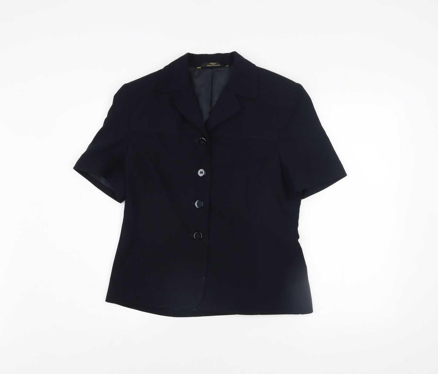Womens UK Size 12 Marks and Spencer Blue Basic Jacket
