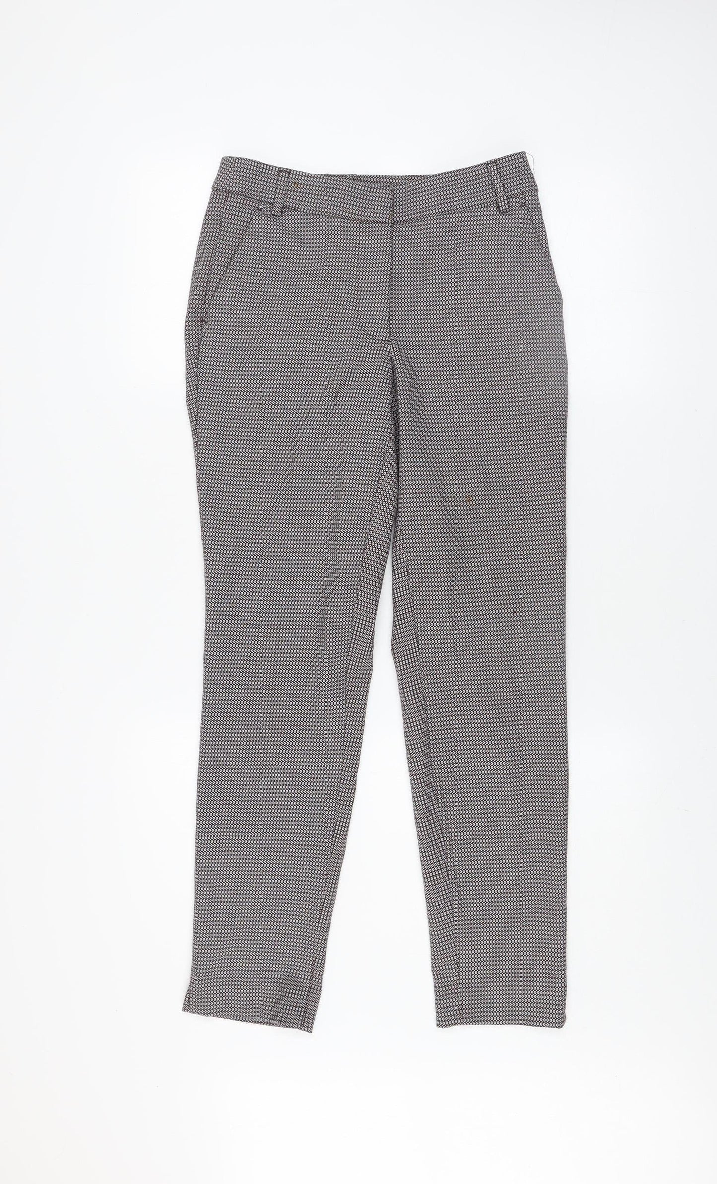 Womens UK Size 6 Zara Slim Fit Business Casual Workwear Brown Trousers