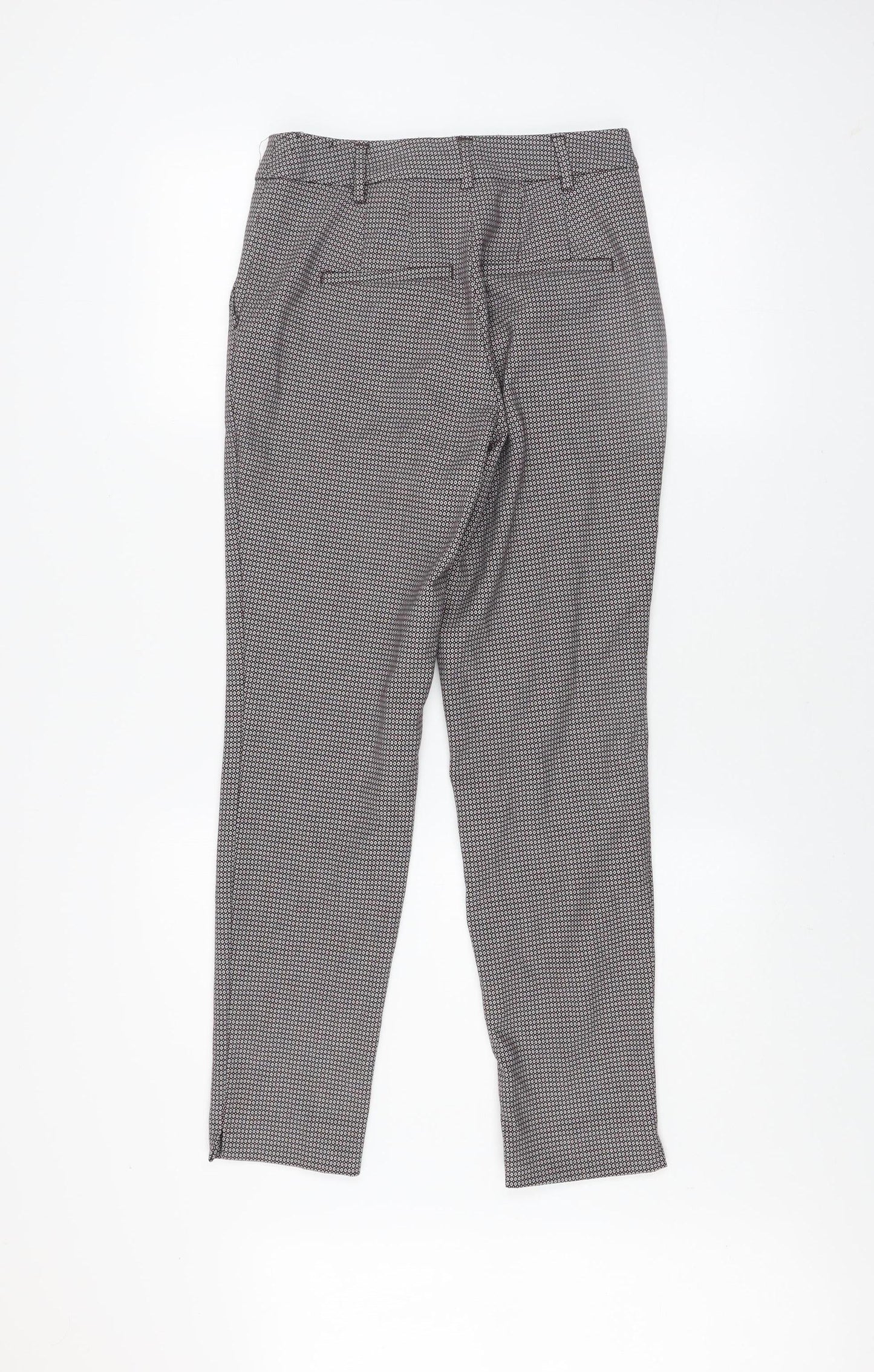 Womens UK Size 6 Zara Slim Fit Business Casual Workwear Brown Trousers