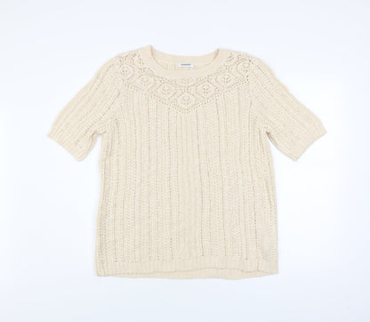 Womens UK Size L Damart Beige Pullover Jumper