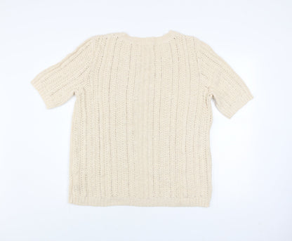 Womens UK Size L Damart Beige Pullover Jumper
