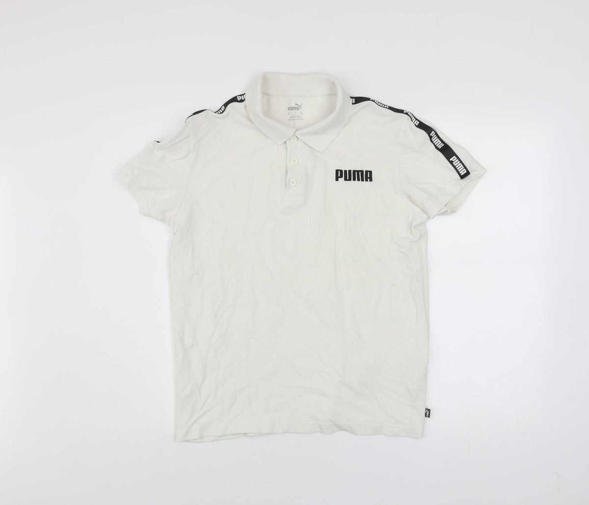 Mens UK Size M PUMA 100% Cotton Polo Shirt