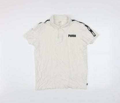 Mens UK Size M PUMA 100% Cotton Polo Shirt