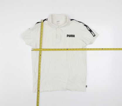 Mens UK Size M PUMA 100% Cotton Polo Shirt