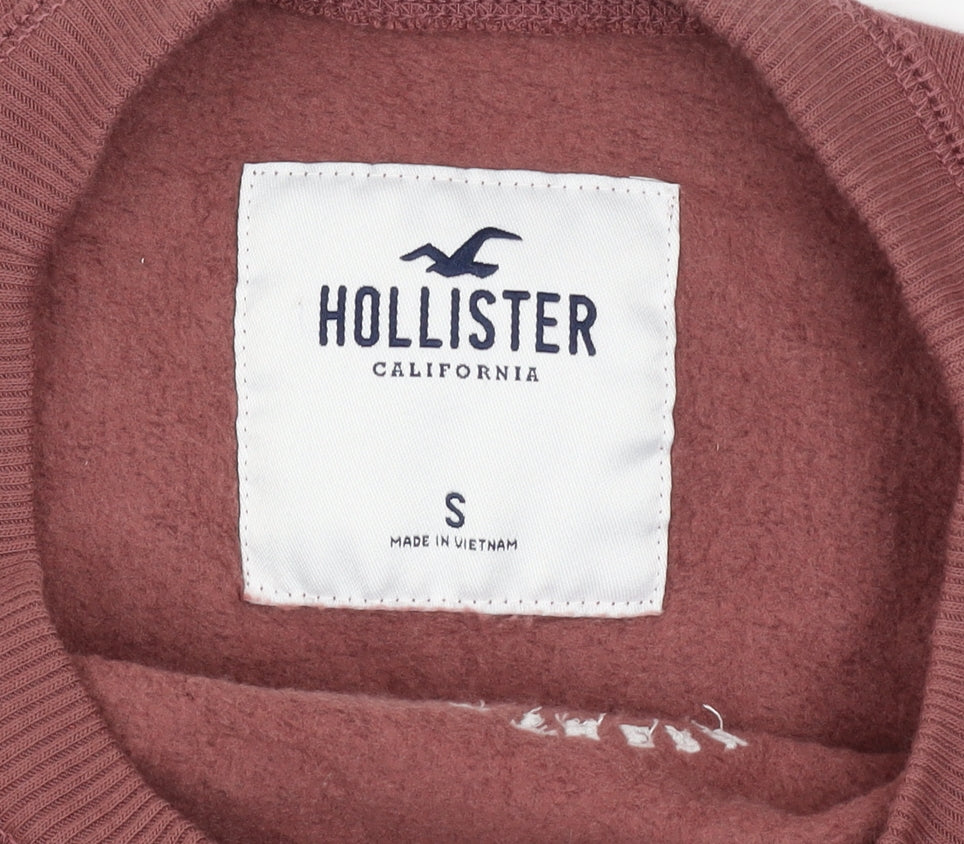 Hollister Women’s Brown Cotton Blend Pullover Sweatshirt Small