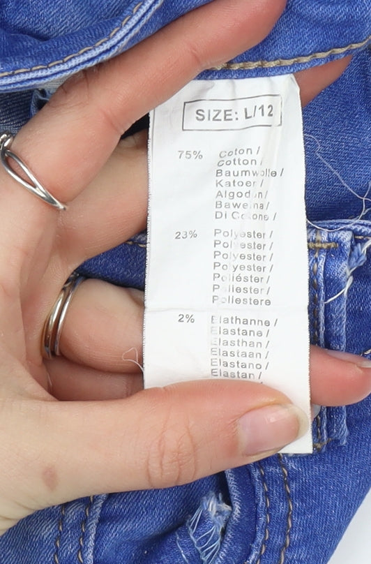 Womens UK Size 12 GIRL VIVI Slim Fit Skinny Blue Jeans