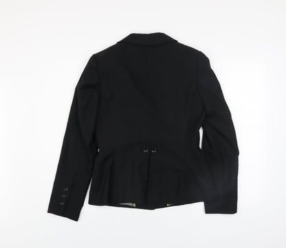 Ted Baker Women’s Black Wool Blend Tailored Two-Button Blazer UK 12