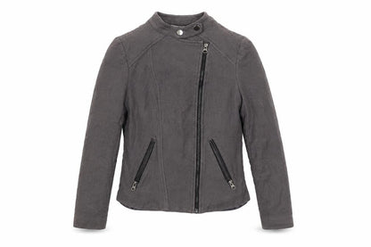 Womens UK Size 8 Boden Grey Biker Coat