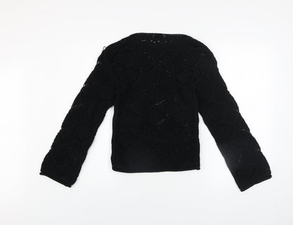 Womens UK Size XS Marks and Spencer Black Pullover Jumper