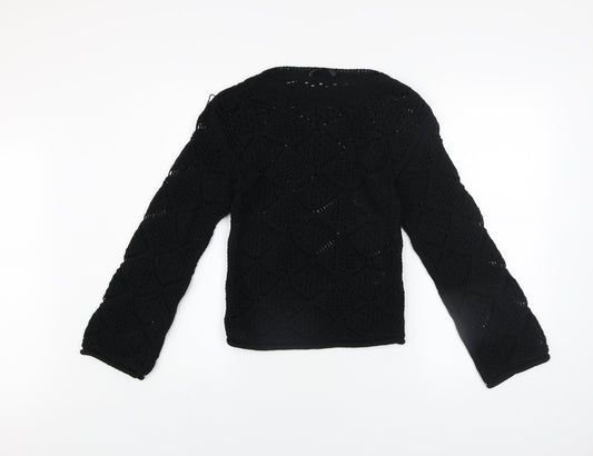 Womens UK Size XS Marks and Spencer Black Pullover Jumper