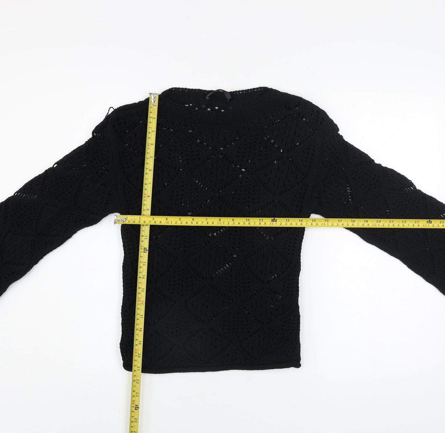 Womens UK Size XS Marks and Spencer Black Pullover Jumper