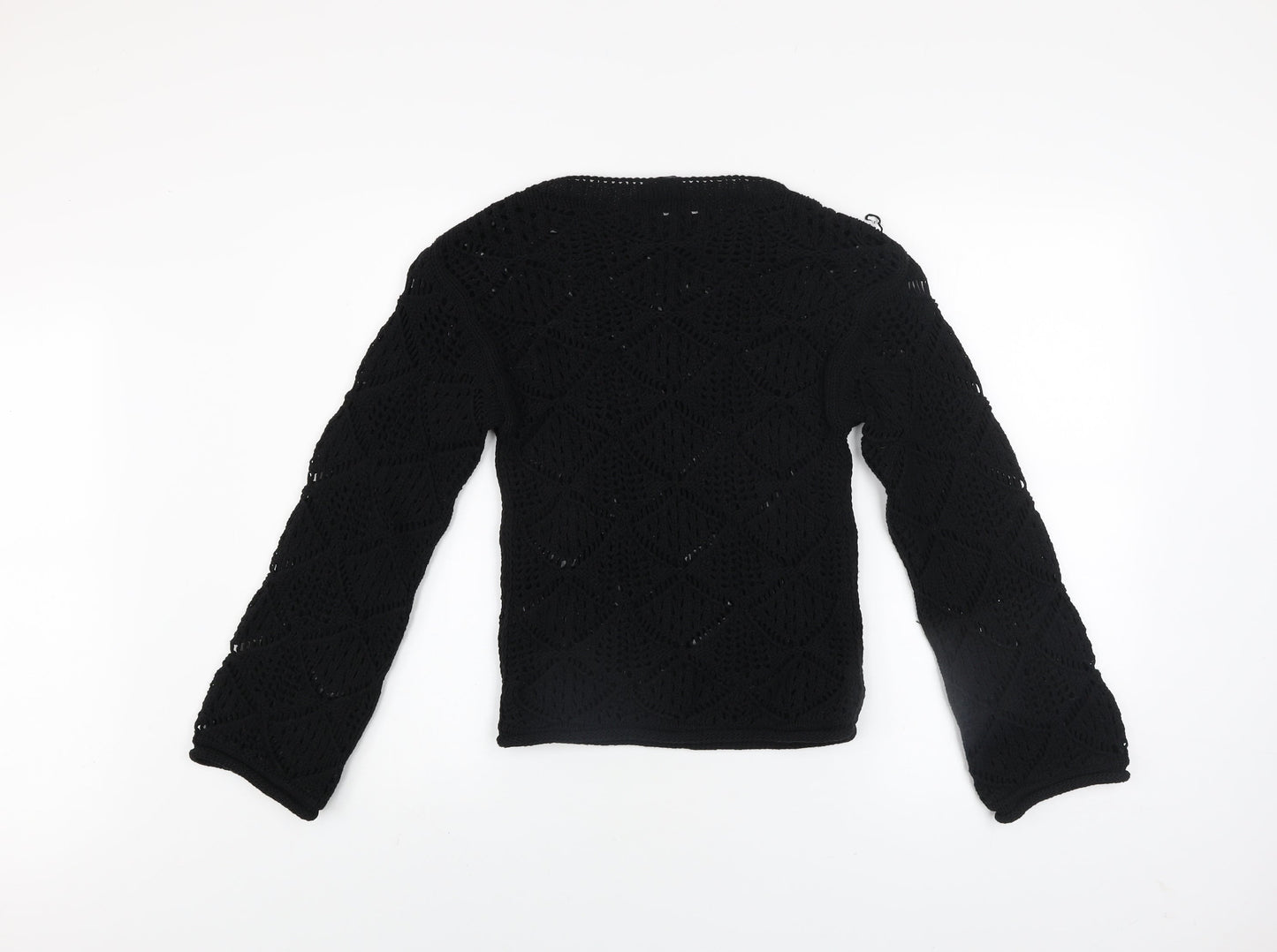 Womens UK Size XS Marks and Spencer Black Pullover Jumper