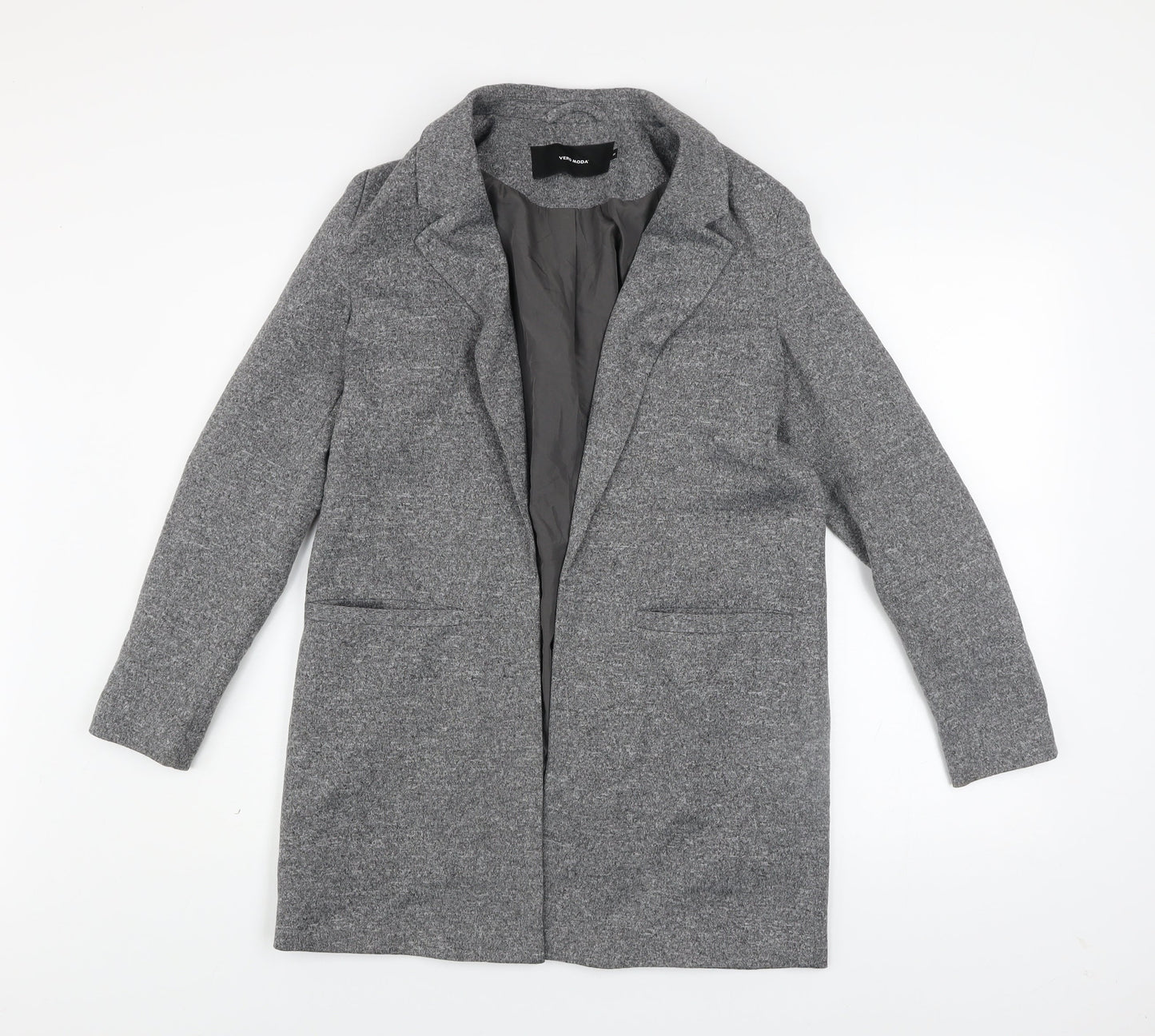 Womens UK Size 8 VERO MODA Grey Overcoat