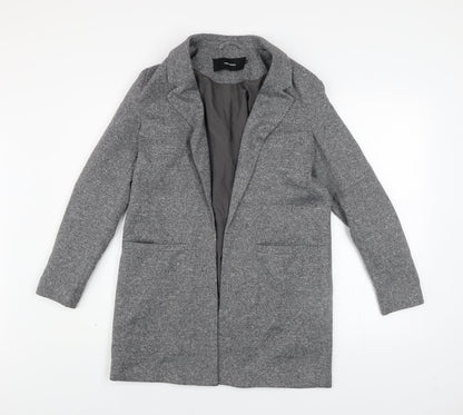 Womens UK Size 8 VERO MODA Grey Overcoat