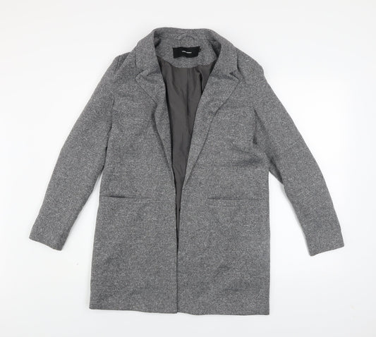 Womens UK Size 8 VERO MODA Grey Overcoat