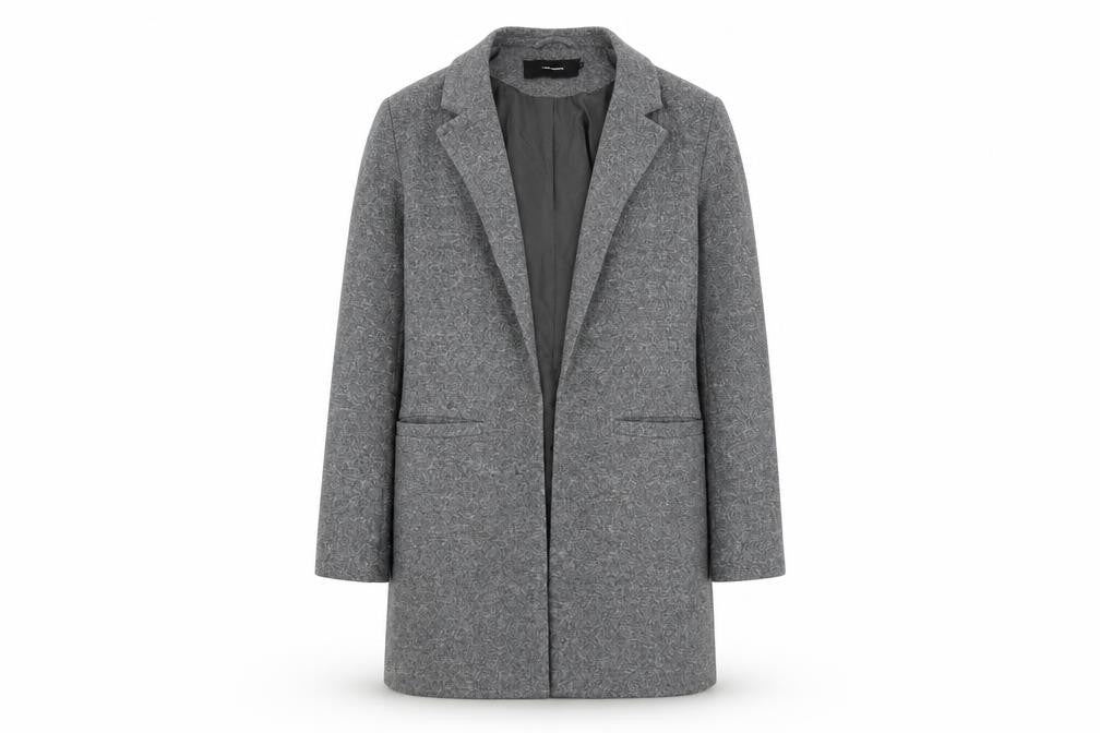 Womens UK Size 8 VERO MODA Grey Overcoat
