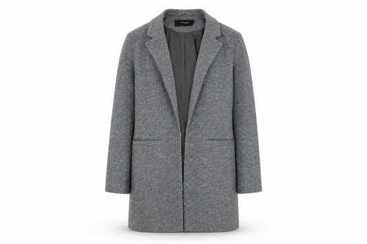 Womens UK Size 8 VERO MODA Grey Overcoat