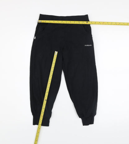 LA Gear Womens Black Size 6 Jogger Trousers Fleece Activewear