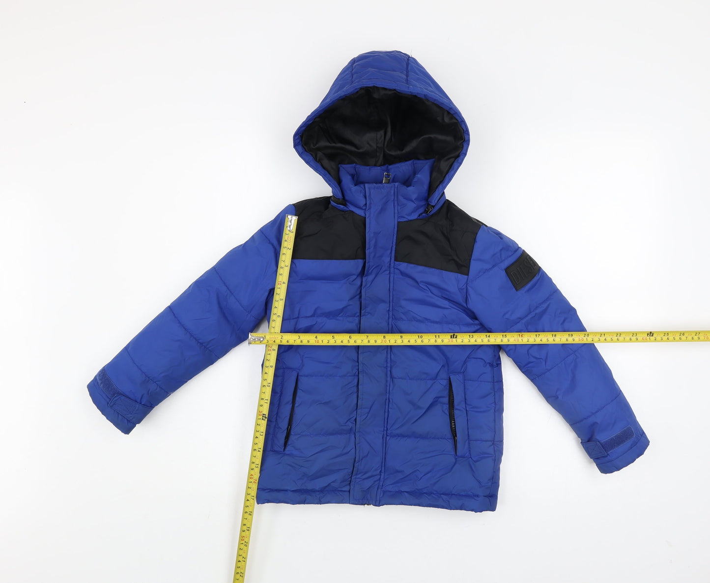 Diesel Boys Blue Hooded Puffer Jacket 6 Years Winter Waterproof Coat