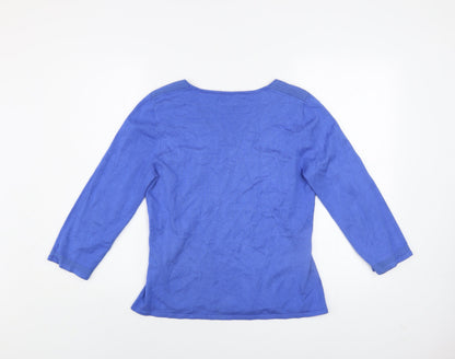 Womens UK Size M CC Blue Pullover Jumper
