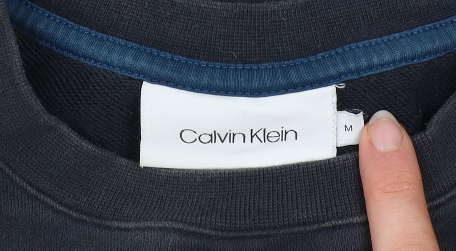 Mens UK Size M Calvin Klein Blue Pullover Sweatshirt