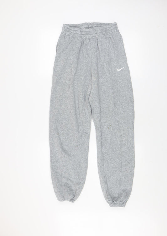 Nike Men's Grey XS Regular Fit Fleece Sweatpants