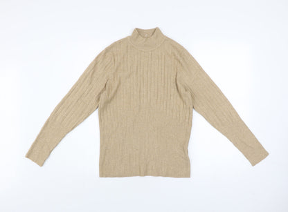 Womens UK Size 14 Marks and Spencer Beige Pullover Jumper