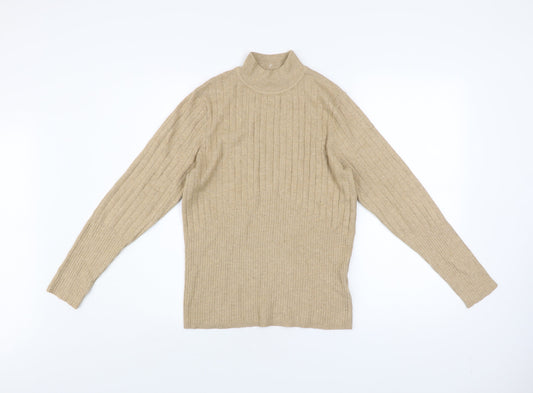 Womens UK Size 14 Marks and Spencer Beige Pullover Jumper