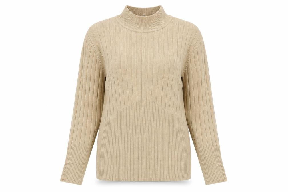 Womens UK Size 14 Marks and Spencer Beige Pullover Jumper