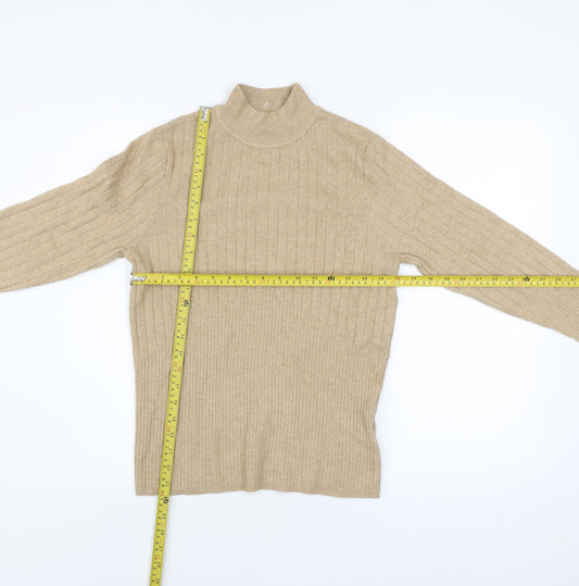 Womens UK Size 14 Marks and Spencer Beige Pullover Jumper