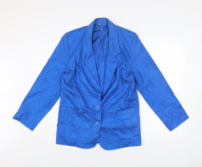 Womens UK Size 10 Marks and Spencer Blue Basic Jacket
