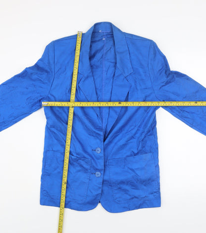 Womens UK Size 10 Marks and Spencer Blue Basic Jacket