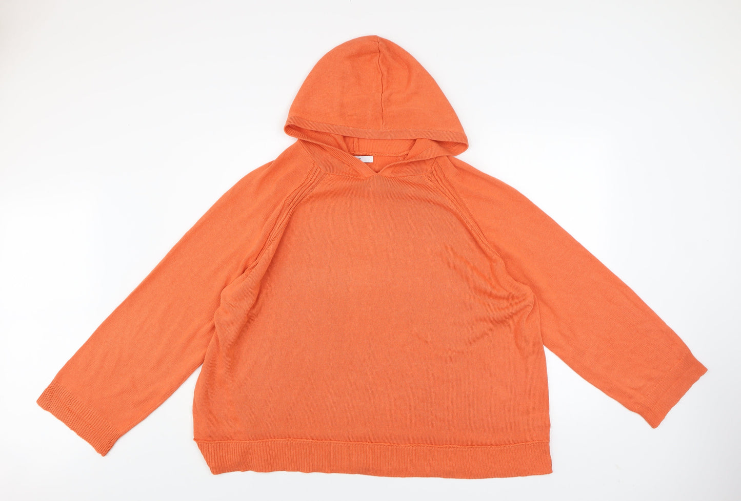 Womens UK Size XL NEXT Orange Pullover Hoodie