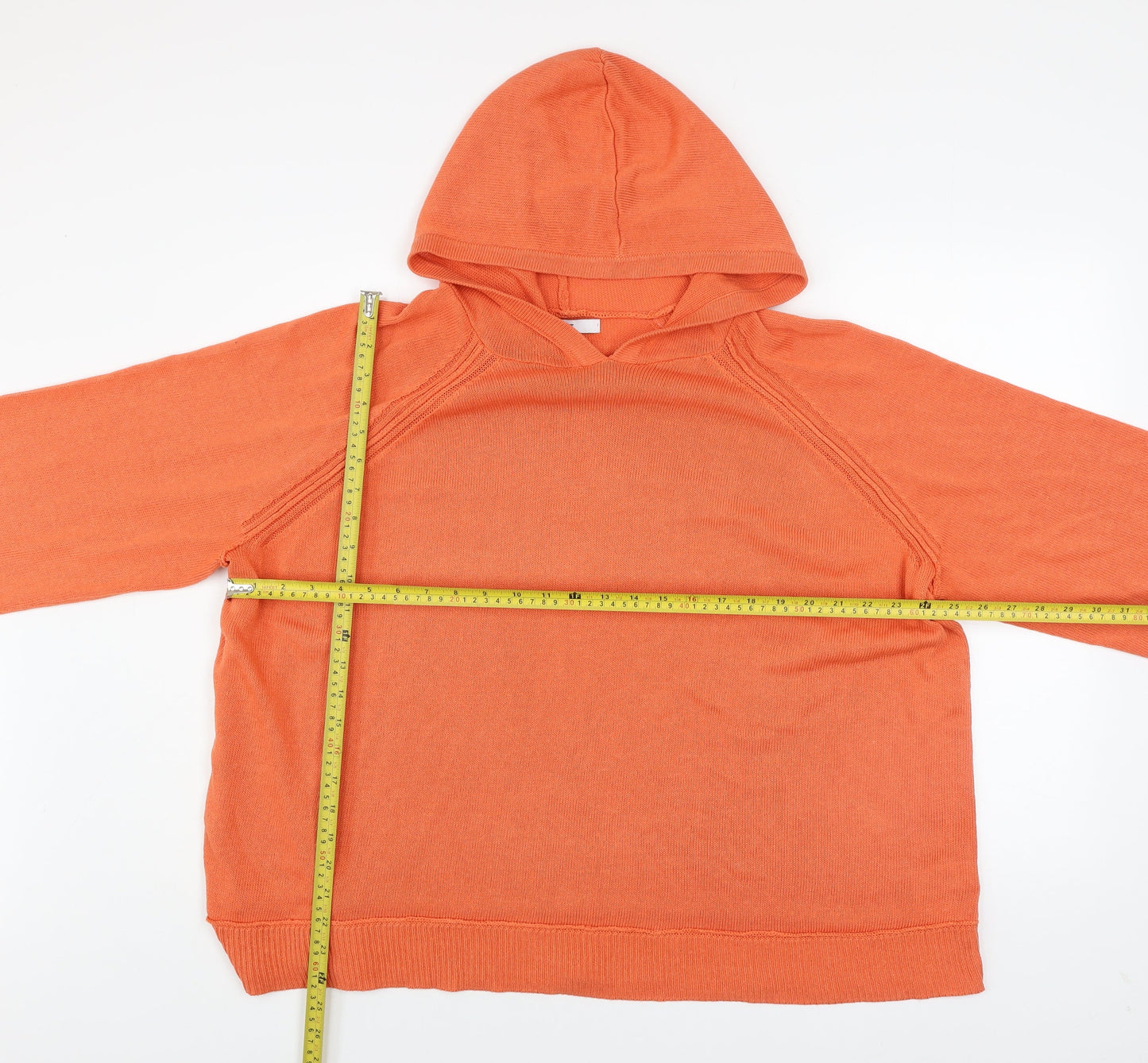 Womens UK Size XL NEXT Orange Pullover Hoodie